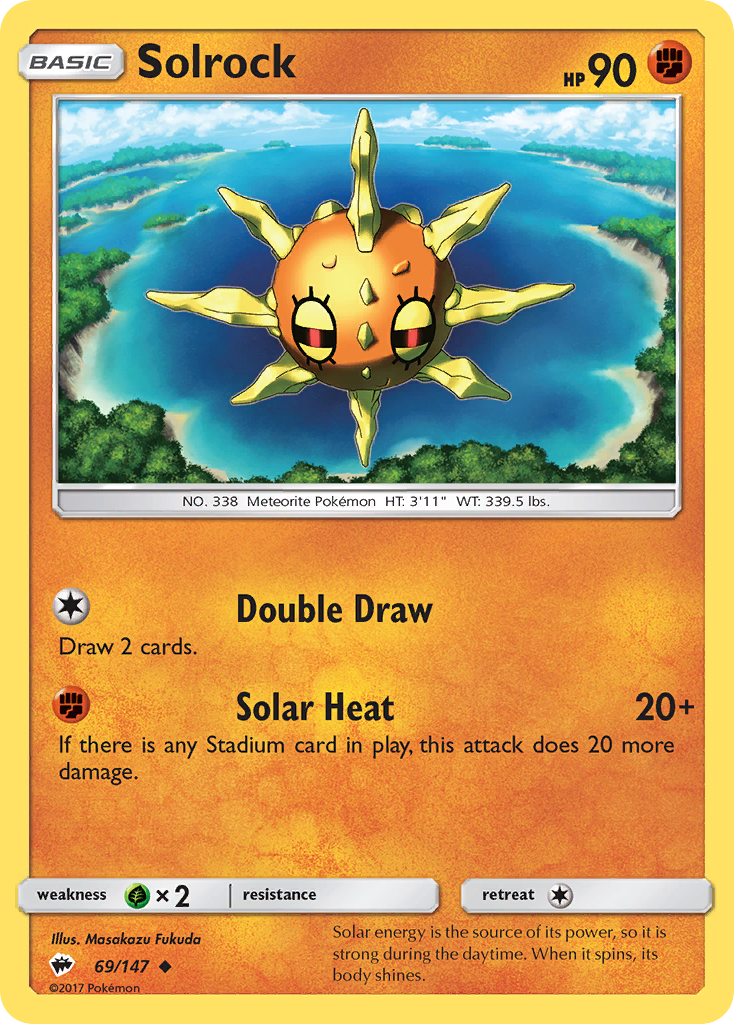 Solrock (69/147) [Sun & Moon: Burning Shadows] | Enigma On Main