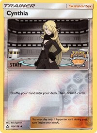 Cynthia (119/156) (Staff Regional Championship Promo) [Sun & Moon: Ultra Prism] | Enigma On Main