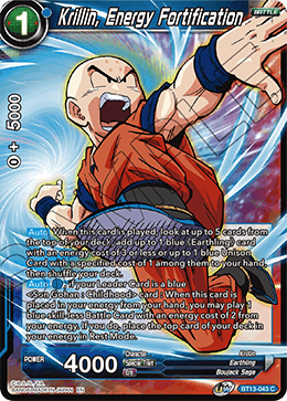 Krillin, Energy Fortification (Common) [BT13-043] | Enigma On Main