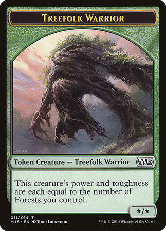 Treefolk Warrior Token [Magic 2015 Tokens] | Enigma On Main