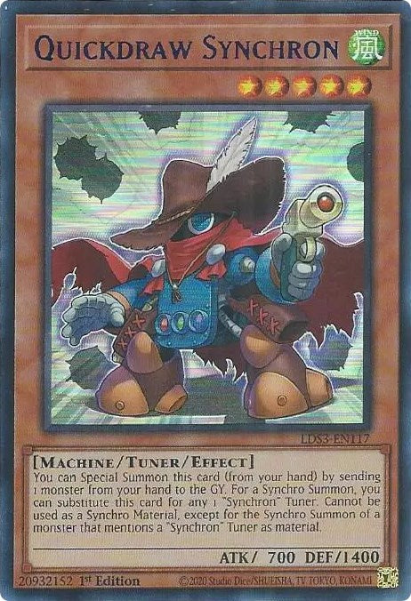 Quickdraw Synchron (Blue) [LDS3-EN117] Ultra Rare | Enigma On Main