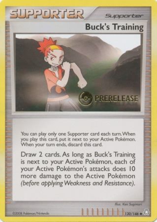 Bucks Training (130/146) (Prerelease Promo) [Diamond & Pearl: Legends Awakened] | Enigma On Main