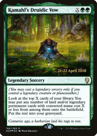 Kamahl's Druidic Vow [Dominaria Promos] | Enigma On Main