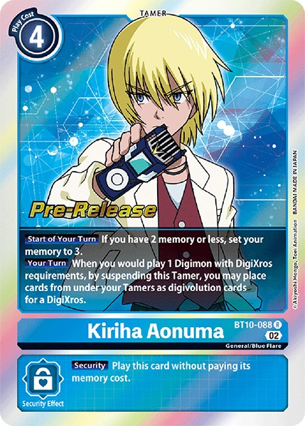 Kiriha Aonuma [BT10-088] [Xros Encounter Pre-Release Cards] | Enigma On Main