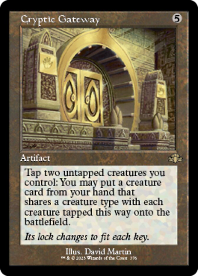 Cryptic Gateway (Retro) [Dominaria Remastered] | Enigma On Main