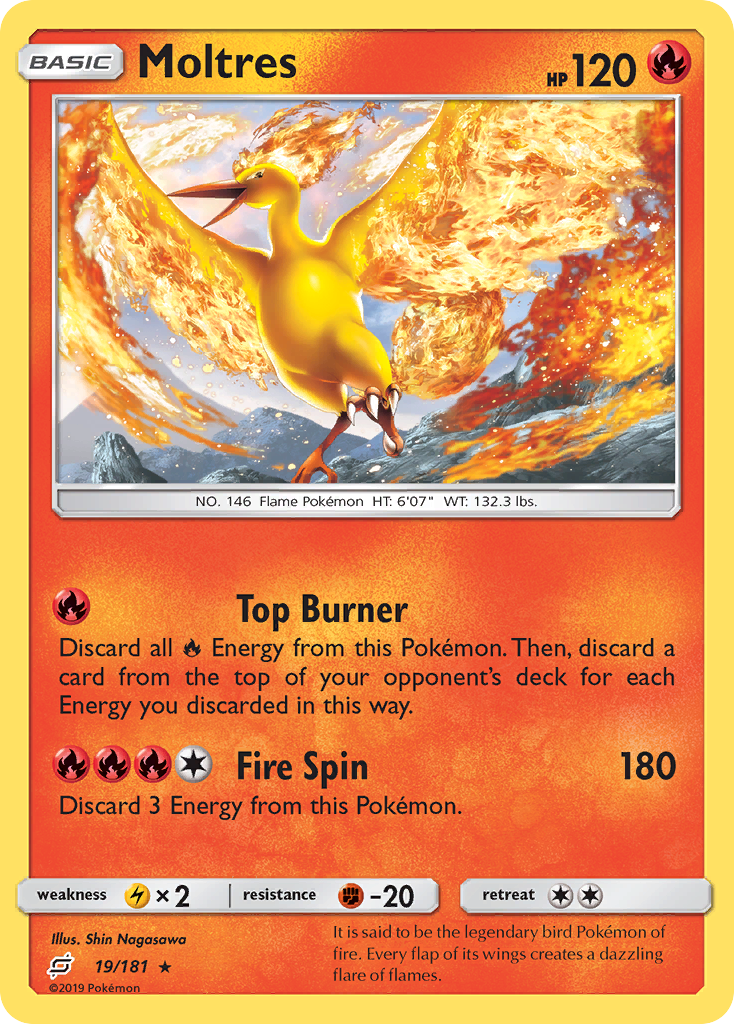 Moltres (19/181) [Sun & Moon: Team Up] | Enigma On Main