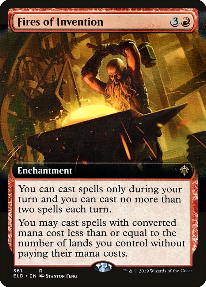 Fires of Invention (Extended Art) [Throne of Eldraine] | Enigma On Main