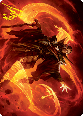 Plargg, Dean of Chaos Art Card (Gold-Stamped Signature) [Strixhaven: School of Mages Art Series] | Enigma On Main