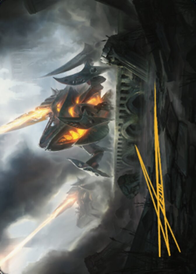 Skitterbeam Battalion Art Card (Gold-Stamped Signature) [The Brothers' War Art Series] | Enigma On Main