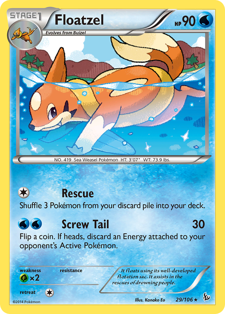 Floatzel (29/106) [XY: Flashfire] | Enigma On Main