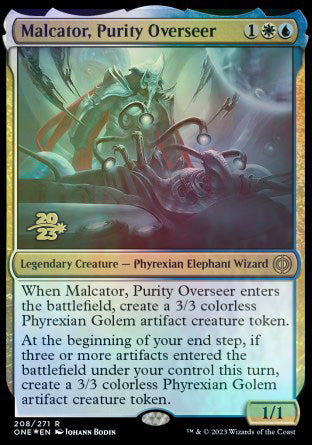 Malcator, Purity Overseer [Phyrexia: All Will Be One Prerelease Promos] | Enigma On Main