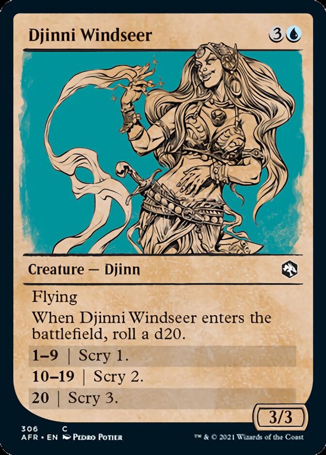 Djinni Windseer (Showcase) [Dungeons & Dragons: Adventures in the Forgotten Realms] | Enigma On Main