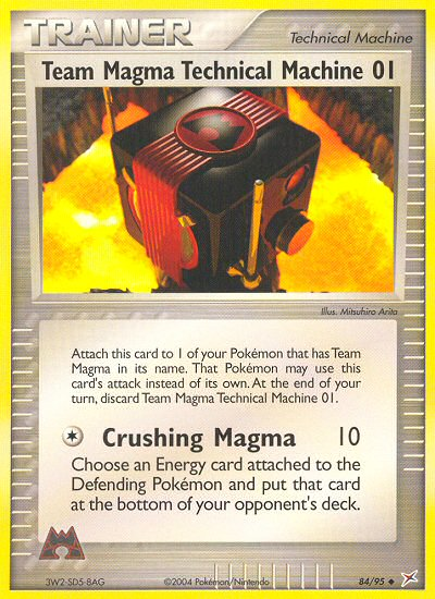 Team Magma Technical Machine 01 (84/95) [EX: Team Magma vs Team Aqua] | Enigma On Main