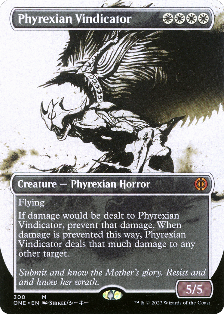 Phyrexian Vindicator (Borderless Ichor) [Phyrexia: All Will Be One] | Enigma On Main