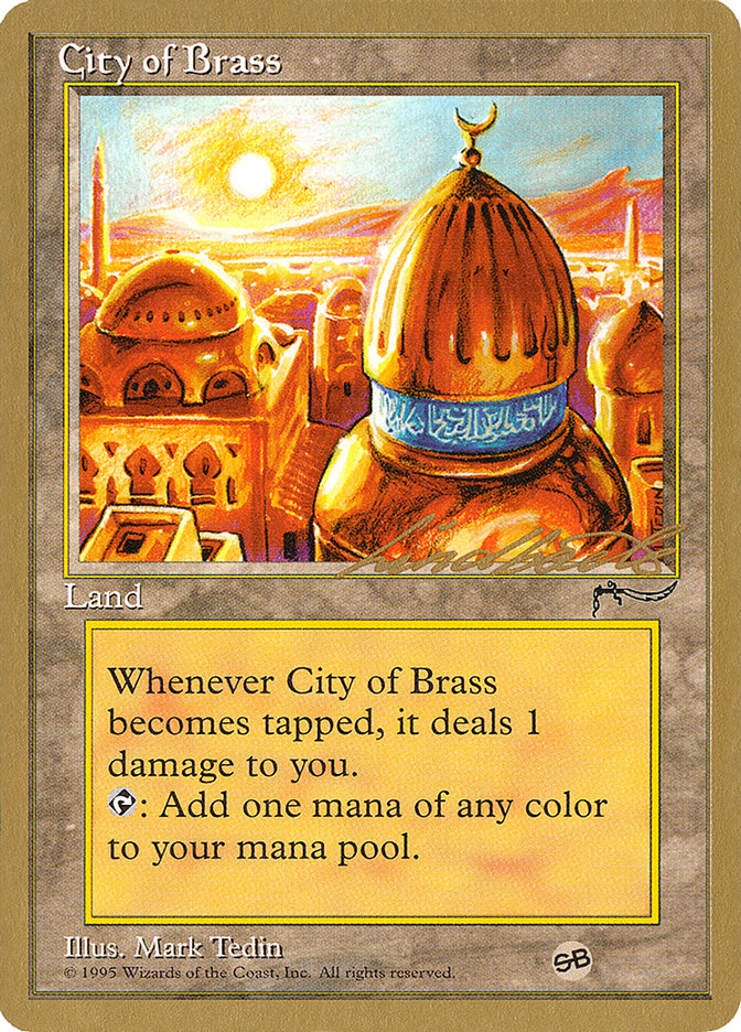 City of Brass (Leon Lindback) (SB) [Pro Tour Collector Set] | Enigma On Main