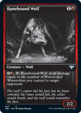 Runebound Wolf [Innistrad: Double Feature] | Enigma On Main