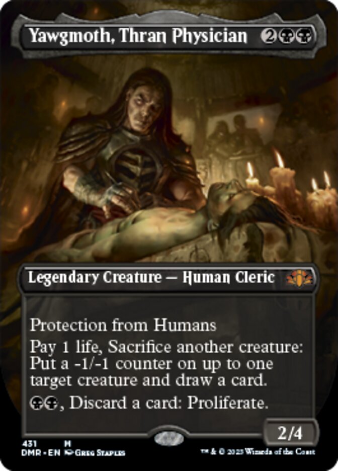 Yawgmoth, Thran Physician (Borderless Alternate Art) [Dominaria Remastered] | Enigma On Main