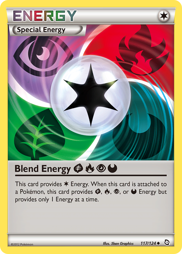 Blend Energy GrassFirePsychicDarkness (117/124) [Black & White: Dragons Exalted] | Enigma On Main