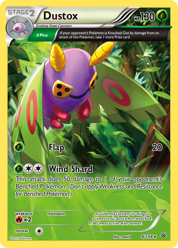 Dustox (8/108) [XY: Roaring Skies] | Enigma On Main