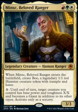 Minsc, Beloved Ranger (Promo Pack) [Dungeons & Dragons: Adventures in the Forgotten Realms Promos] | Enigma On Main