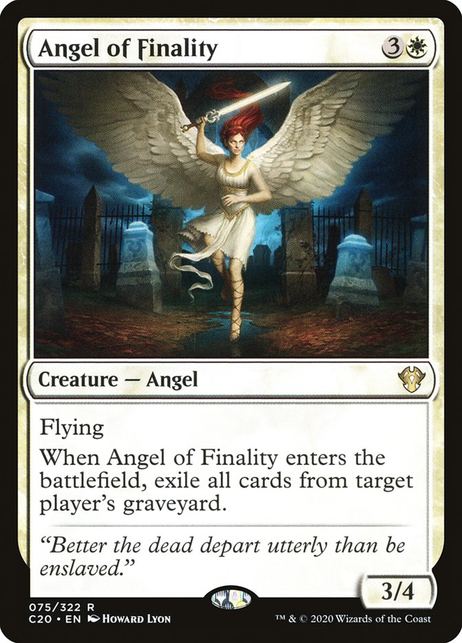 Angel of Finality [Commander 2020] | Enigma On Main