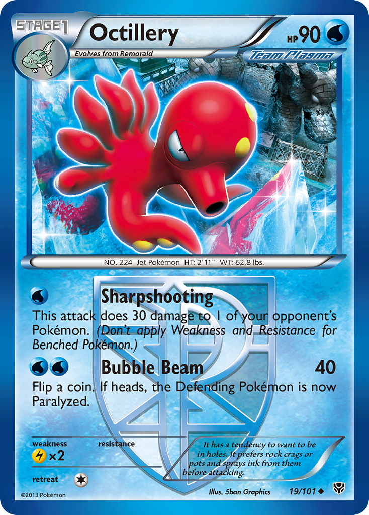 Octillery (19/101) [Black & White: Plasma Blast] | Enigma On Main