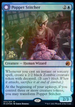 Poppet Stitcher // Poppet Factory [Innistrad: Midnight Hunt Prerelease Promos] | Enigma On Main