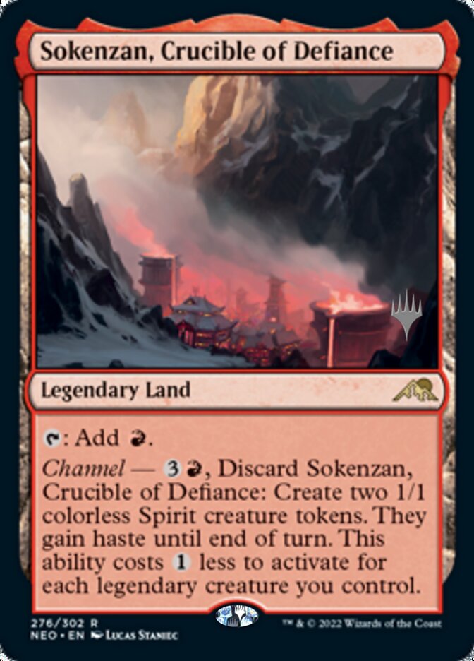 Sokenzan, Crucible of Defiance (Promo Pack) [Kamigawa: Neon Dynasty Promos] | Enigma On Main