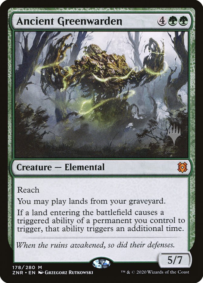 Ancient Greenwarden (Promo Pack) [Zendikar Rising Promos] | Enigma On Main