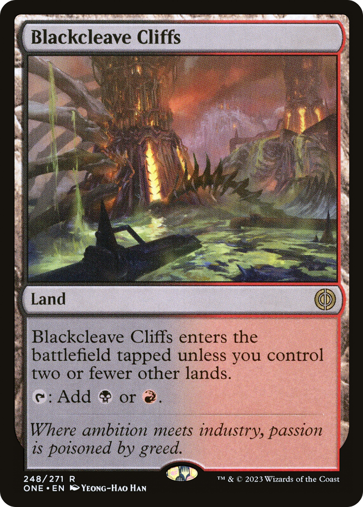 Blackcleave Cliffs [Phyrexia: All Will Be One] | Enigma On Main