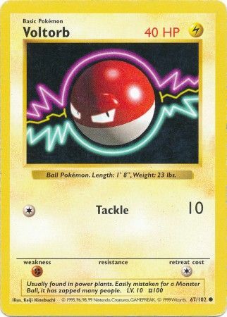 Voltorb (67/102) [Base Set Shadowless Unlimited] | Enigma On Main