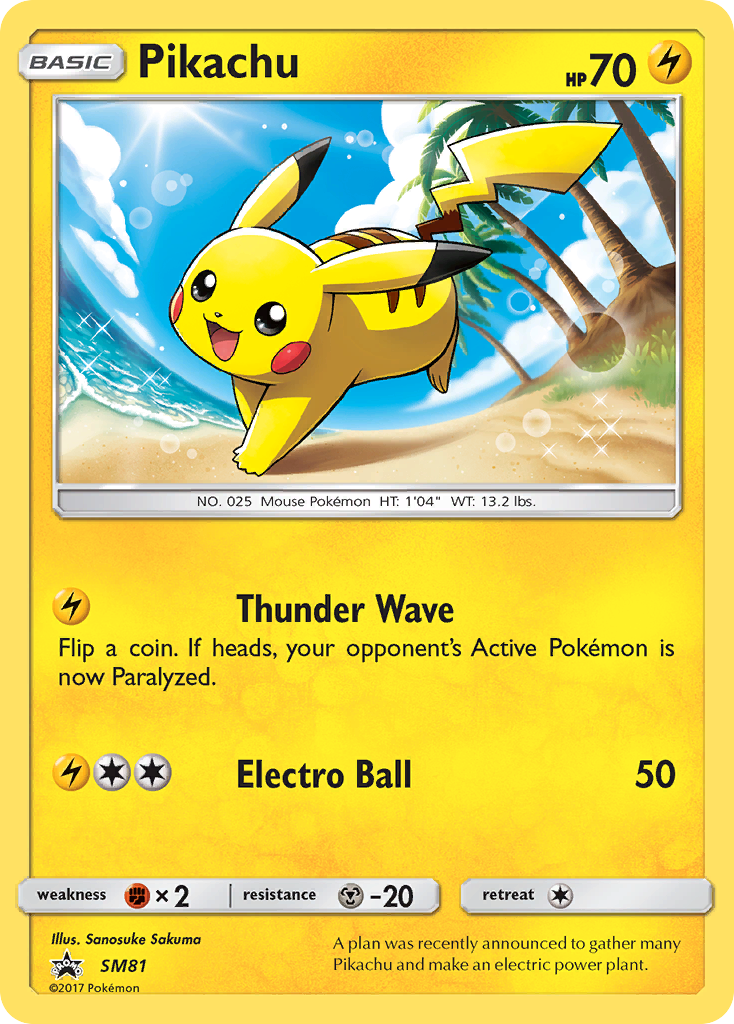 Pikachu (SM81) [Sun & Moon: Black Star Promos] | Enigma On Main