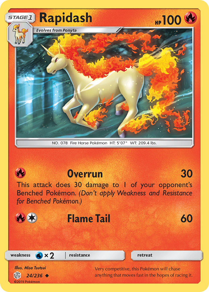 Rapidash (24/236) [Sun & Moon: Cosmic Eclipse] | Enigma On Main