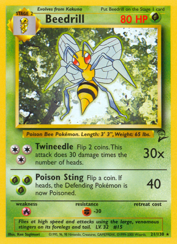 Beedrill (21/130) [Base Set 2] | Enigma On Main