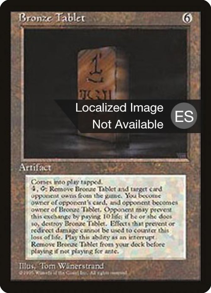 Bronze Tablet [Fourth Edition (Foreign Black Border)] | Enigma On Main