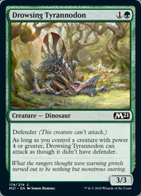 Drowsing Tyrannodon [Core Set 2021] | Enigma On Main