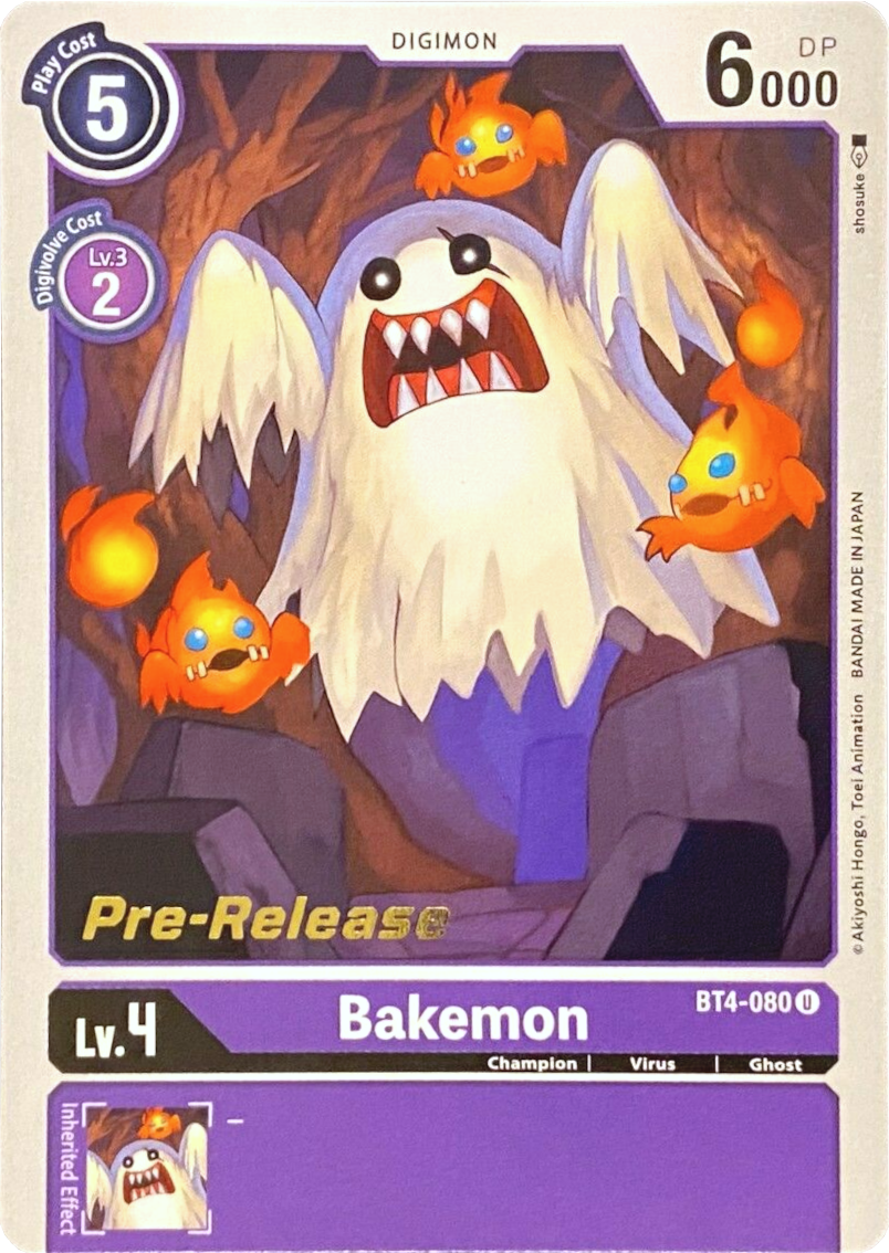 Bakemon [BT4-080] [Great Legend Pre-Release Promos] | Enigma On Main