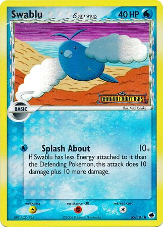 Swablu (65/101) (Delta Species) (Stamped) [EX: Dragon Frontiers] | Enigma On Main