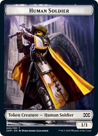 Human Soldier // Tuktuk the Returned Double-sided Token [Double Masters Tokens] | Enigma On Main