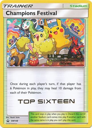 Champions Festival(SM148) (2018 Top Sixteen) [Sun & Moon: Black Star Promos] | Enigma On Main