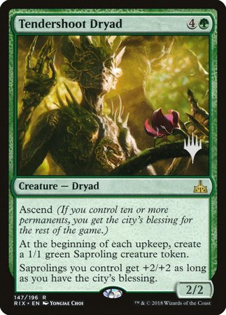 Tendershoot Dryad [Rivals of Ixalan Promos] | Enigma On Main