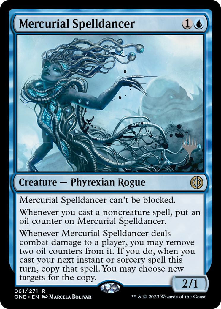 Mercurial Spelldancer (Promo Pack) [Phyrexia: All Will Be One Promos] | Enigma On Main