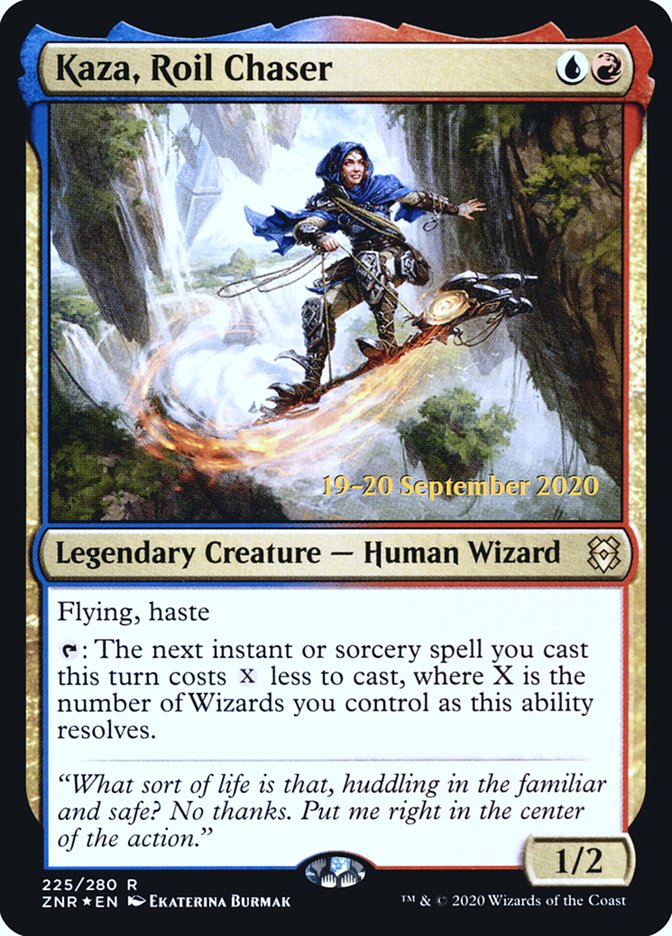 Kaza, Roil Chaser  [Zendikar Rising Prerelease Promos] | Enigma On Main