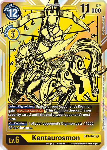 Kentaurosmon [BT3-043] (Alternate Art) [Release Special Booster Ver.1.0] | Enigma On Main