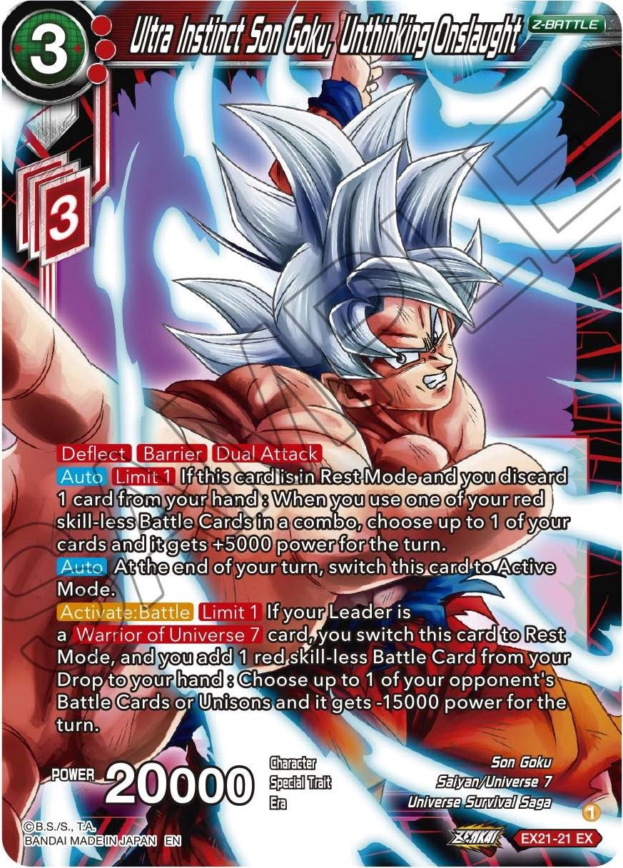 Ultra Instinct Son Goku, Unthinking Onslaught (EX21-21) [5th Anniversary Set] | Enigma On Main