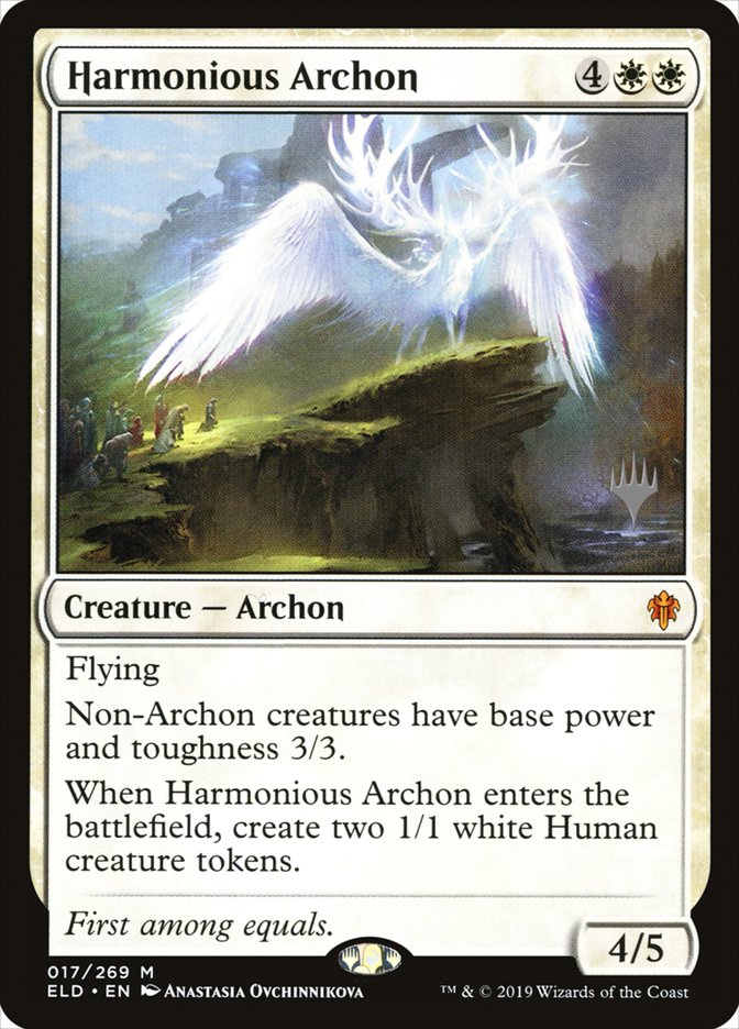 Harmonious Archon (Promo Pack) [Throne of Eldraine Promos] | Enigma On Main