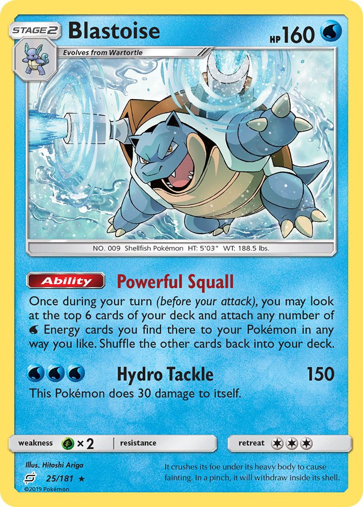 Blastoise (25/181) (Theme Deck Exclusive) [Sun & Moon: Team Up] | Enigma On Main