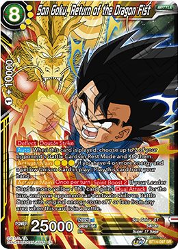 Son Goku, Return of the Dragon Fist (BT14-097) [Cross Spirits] | Enigma On Main