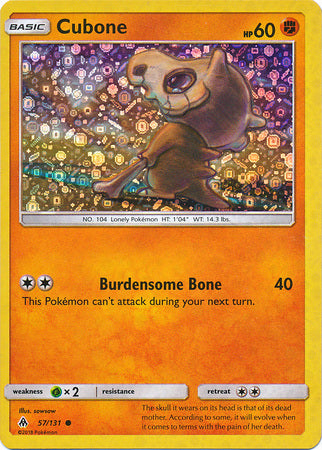 Cubone (57/131) (General Mills Promo) [Sun & Moon: Forbidden Light] | Enigma On Main