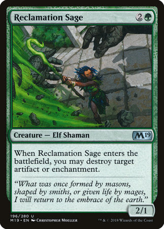 Reclamation Sage [Core Set 2019] | Enigma On Main